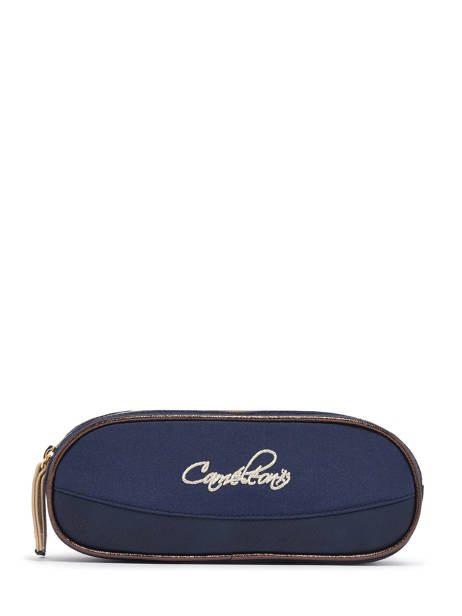 Trousse Enfant 2 Compartiments Cameleon Bleu vintage fantasy TROU