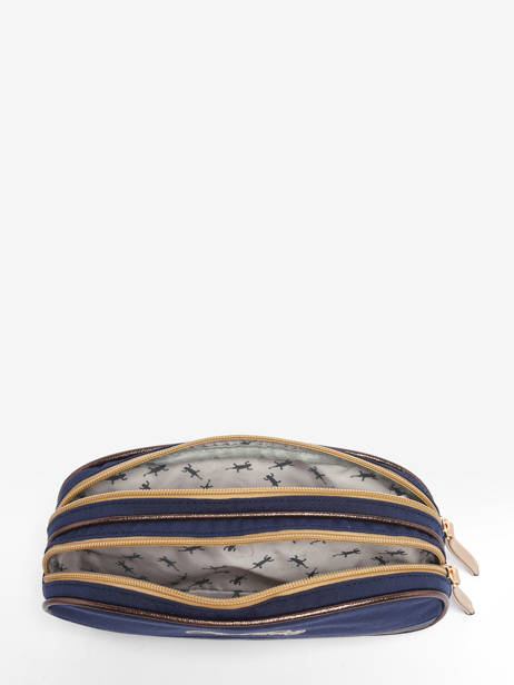 Pencil Case For Kids 2 Compartments Cameleon Blue vintage fantasy TROU other view 1