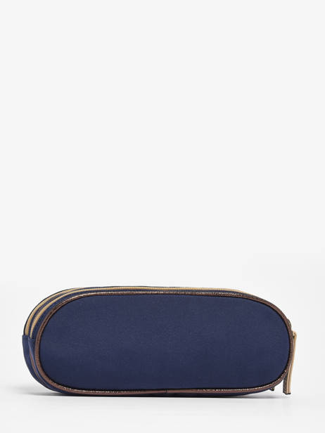 Pencil Case For Kids 2 Compartments Cameleon Blue vintage fantasy TROU other view 2