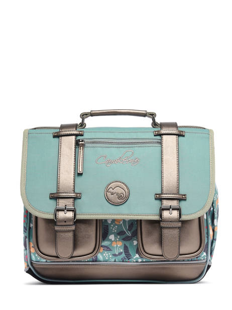 Cartable Enfant 2 Compartiments Cameleon Vert vintage fantasy CA35