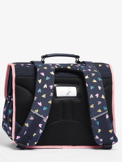 Cartable Enfant 2 Compartiments Cameleon Bleu vintage fantasy CA35 vue secondaire 5