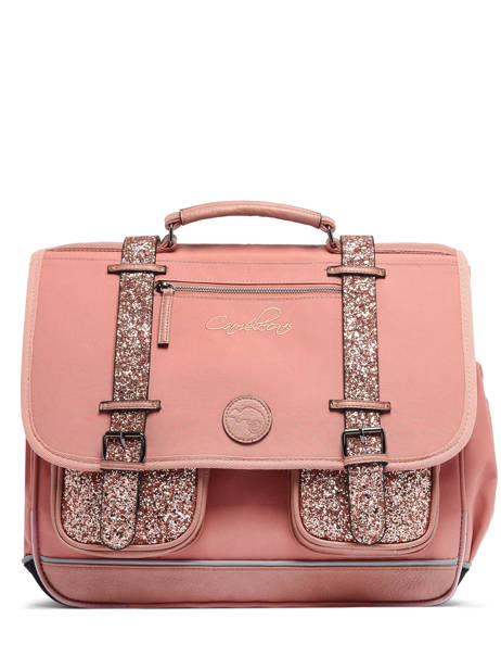 Boekentas Kinderen 3 Compartimenten Cameleon Roze vintage fantasy CA41