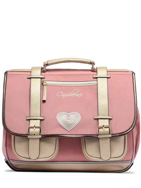 Cartable Enfant 3 Compartiments Cameleon Rose vintage fantasy CA41