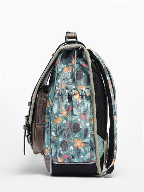 2-compartment Vintage Fantasy Backpack Cameleon Green vintage fantasy SD39 other view 3