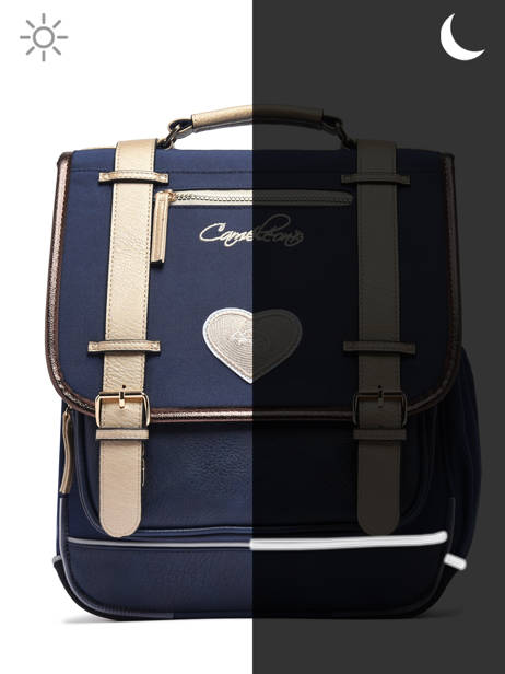 Rugzak Vintage Fantasy 2 Compartimenten Cameleon Blauw vintage fantasy SD39 ander zicht 7