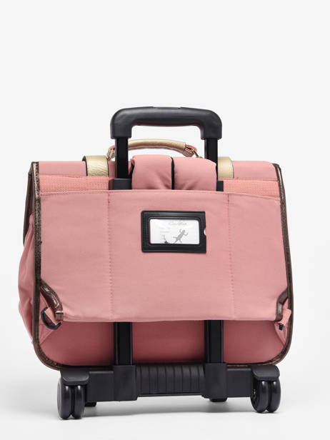 Cartable à Roulettes Enfant 2 Compartiments Cameleon Rose vintage fantasy CR38 vue secondaire 7