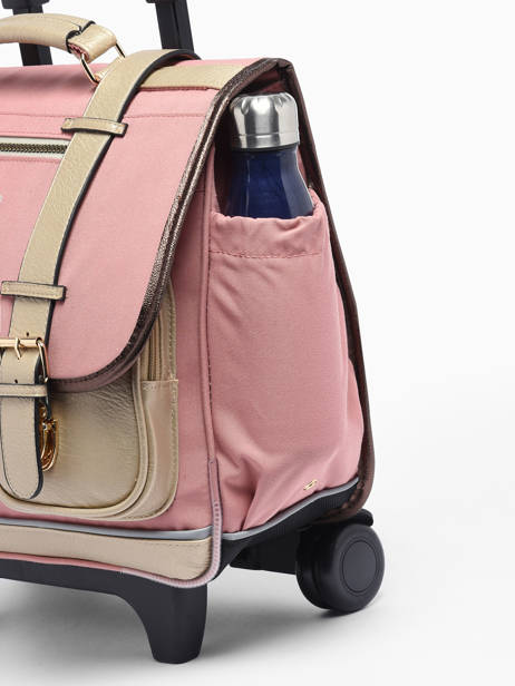 Wheeled Schoolbag For Kids 2 Compartments Cameleon Pink vintage fantasy CR38 other view 7