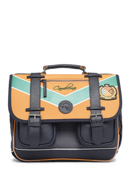 Boekentas Voor Kinderen 2 Compartimenten Cameleon Geel vintage urban CA35