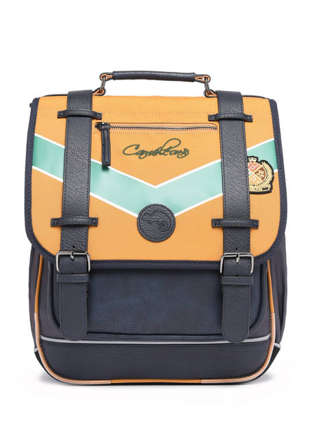 3-compartment  Backpack Cameleon Yellow vintage urban SD39
