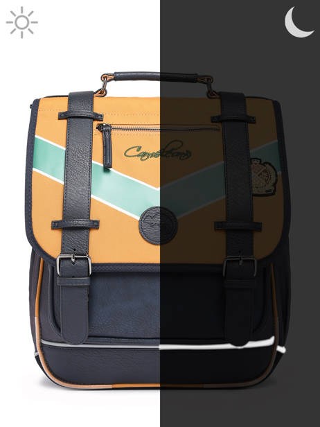 Sac à Dos Vintage Urban 2 Compartiments Cameleon Jaune vintage urban SD39 vue secondaire 7
