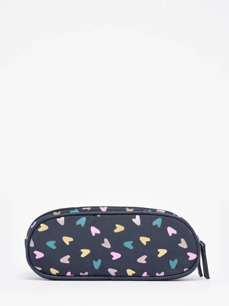 Pencil Case For Kids 2 Compartments Cameleon Blue vintage fantasy TROU other view 2
