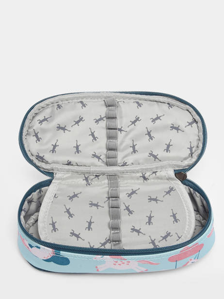 Trousse 1 Compartiment Cameleon Bleu retro PLUM vue secondaire 2