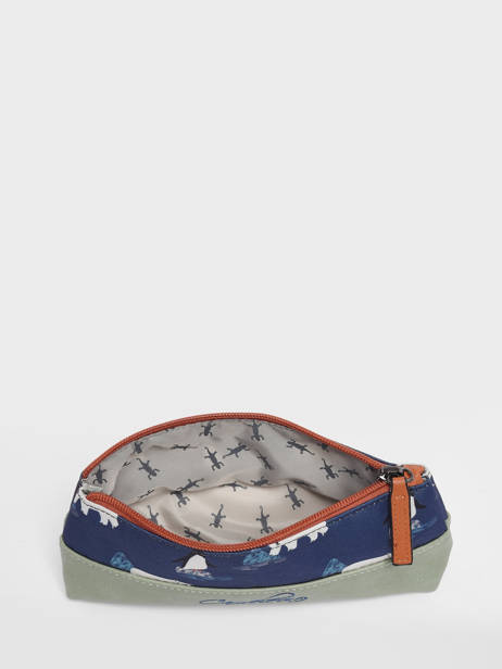 Pencil Case For Kids 1 Compartment Cameleon Blue retro TROU other view 1