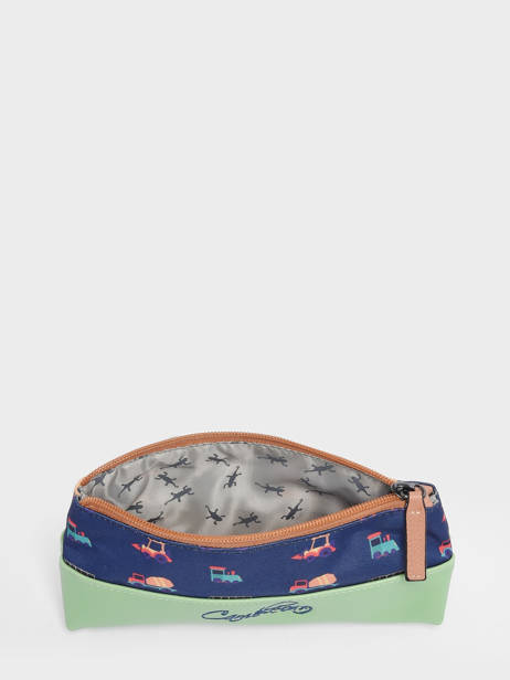 Pencil Case For Kids 1 Compartment Cameleon Blue retro TROU other view 1