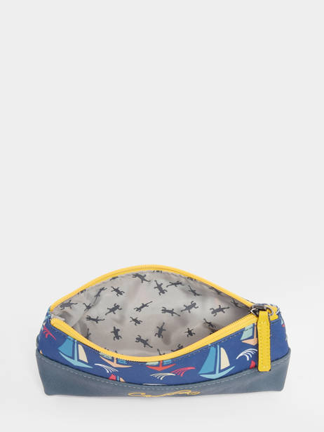 Pennenzak Kind 1 Compartiment Cameleon Blauw retro TROU ander zicht 1