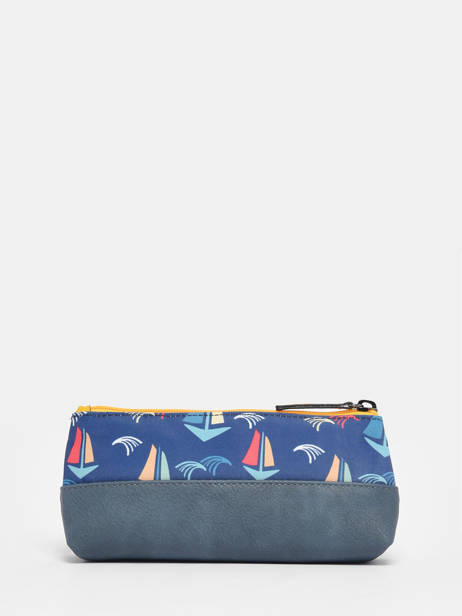 Pennenzak Kind 1 Compartiment Cameleon Blauw retro TROU ander zicht 2