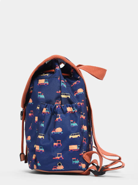 Sac à Dos Rétro 1 Compartiment Cameleon Bleu retro 620 vue secondaire 4