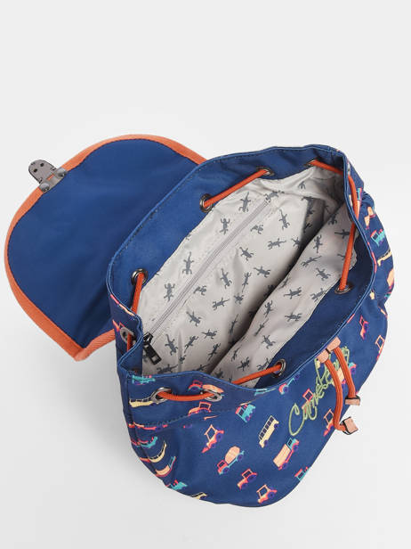 Sac à Dos Rétro 1 Compartiment Cameleon Bleu retro 620 vue secondaire 5