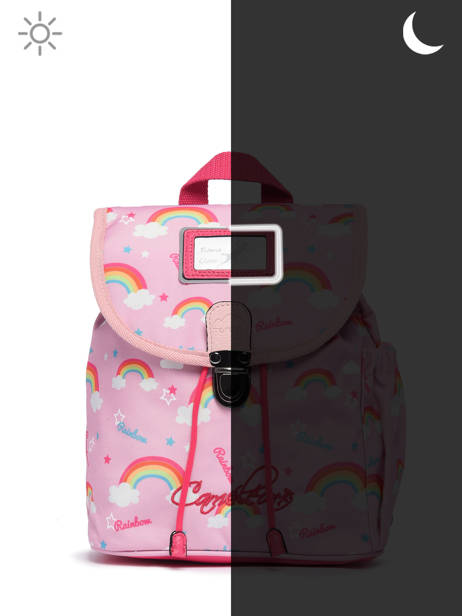 RÃ©tro 1 Compartment  Backpack Cameleon Pink retro - RET-SD25 other view 7