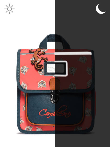 Backpack 1 Compartment Cameleon Pink retro SD30 other view 7