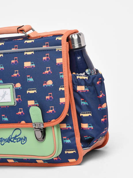 Satchel For Kids 1 Compartment Cameleon Blue retro CA32 other view 6