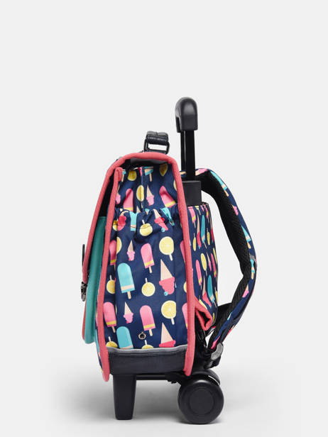 Wheeled Backpack RÃ©tro Cameleon Multicolor retro CR35 other view 4