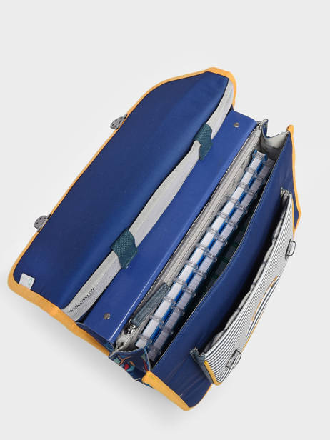 Cartable à Roulettes Rétro Cameleon Bleu retro CA32 vue secondaire 5