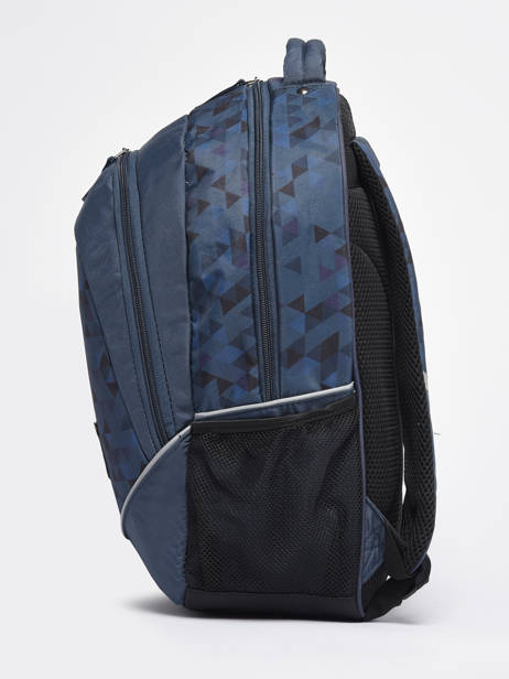 2-compartment Backpack Cameleon Blue actual SD45 other view 3