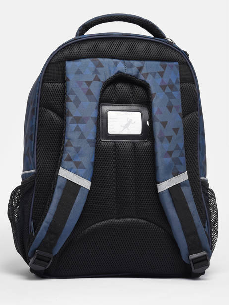 2-compartment Backpack Cameleon Blue actual SD45 other view 5