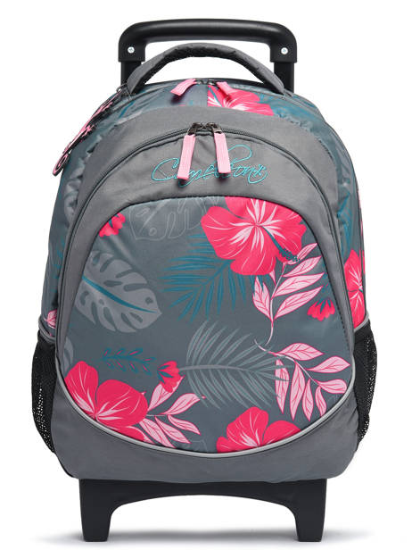 Sac A Dos  Roulettes 2 Compartiments Cameleon Rose actual SR39