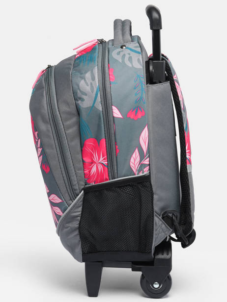 2-compartment  Wheeled Schoolbag Cameleon Pink actual SR39 other view 3
