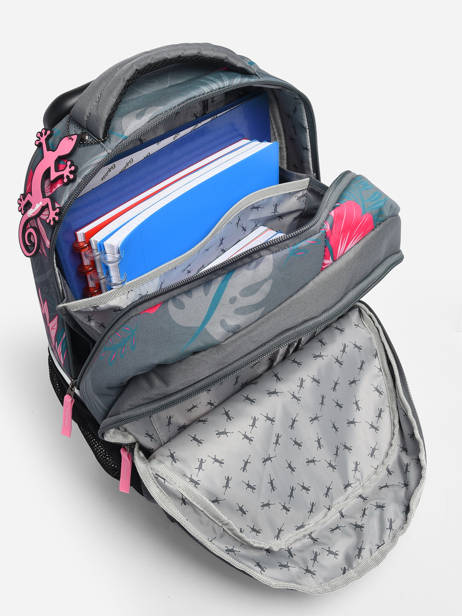 2-compartment  Wheeled Schoolbag Cameleon Pink actual SR39 other view 4