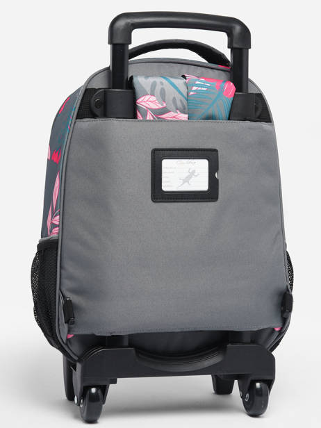 2-compartment  Wheeled Schoolbag Cameleon Pink actual SR39 other view 6
