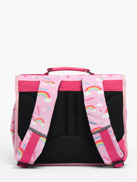 Satchel For Kids 2 Compartments Cameleon Pink retro CA35 other view 6