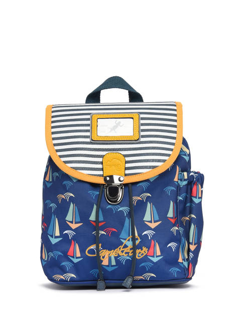 Sac  Dos Rtro 1 Compartiment Cameleon Bleu retro 620