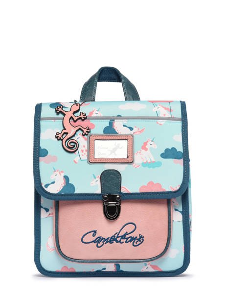 Rugzak Kleuter 1 Compartiment Cameleon Blauw retro SD30