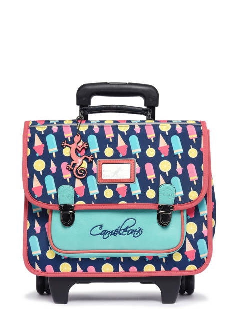 Cartable  Roulettes Rtro Cameleon Multicolore retro CR35