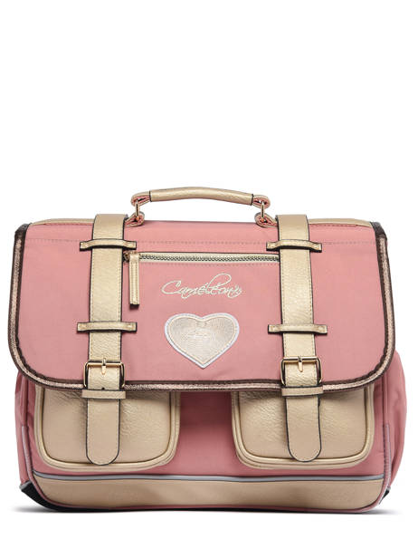 Cartable Enfant 2 Compartiments Cameleon Rose vintage fantasy CA38