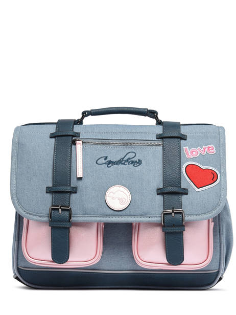 Satchel For Kids 2 Compartments Cameleon Blue vintage fantasy CA38
