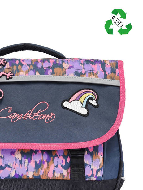 Cartable Enfant 2 Compartiments Cameleon Rose actual BAS-CA35 vue secondaire 2