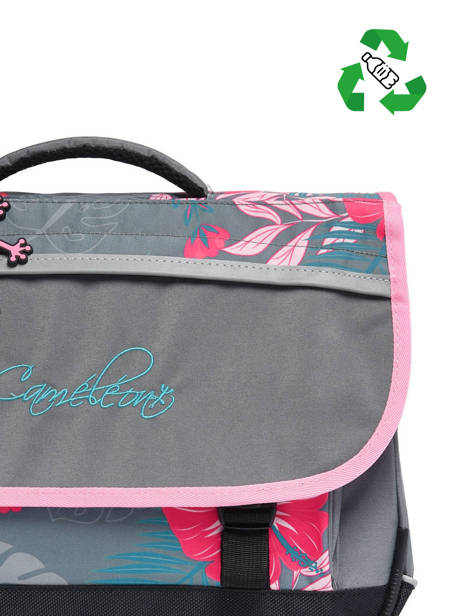 Cartable Enfant 2 Compartiments Cameleon Rose actual CA38 vue secondaire 2