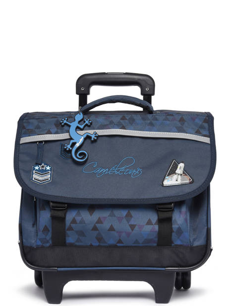 Wheeled Schoolbag For Kids 2 Compartments Cameleon Blue actual CR38