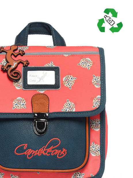 Backpack 1 Compartment Cameleon Pink retro SD30 other view 2