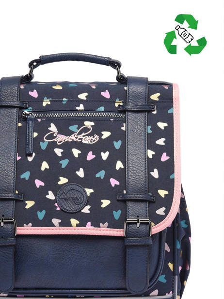 Sac à Dos Vintage Fantasy 2 Compartiments Cameleon Bleu vintage fantasy SD39 vue secondaire 2
