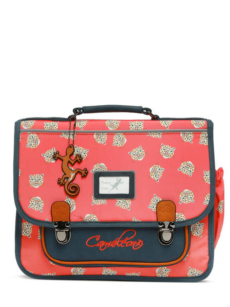 Satchel For Kids 2 Compartments Cameleon Pink retro CA38