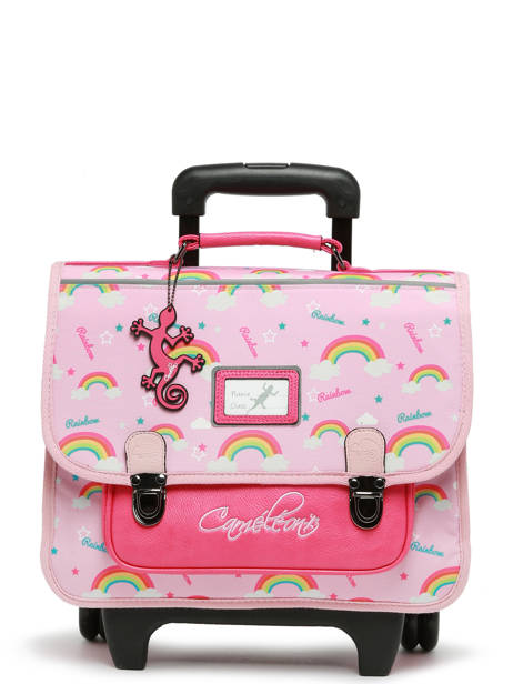 Cartable  Roulettes Rtro Cameleon Rose retro CR35