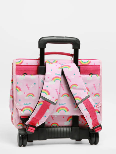 Cartable à Roulettes Rétro Cameleon Rose retro CA32 vue secondaire 5