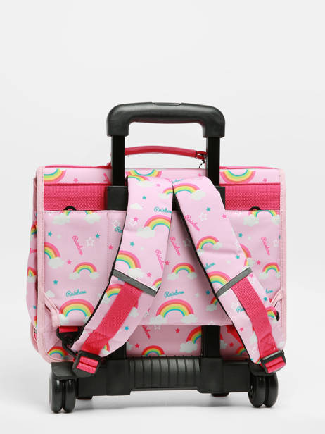 Cartable à Roulettes Rétro Cameleon Rose retro CR35 vue secondaire 5