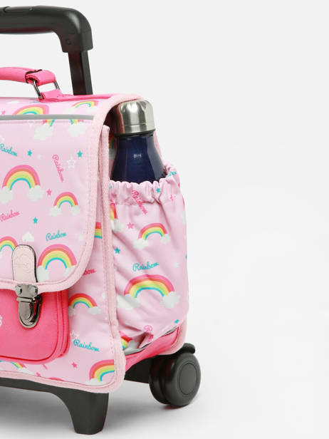 Cartable à Roulettes Rétro Cameleon Rose retro CA32 vue secondaire 7