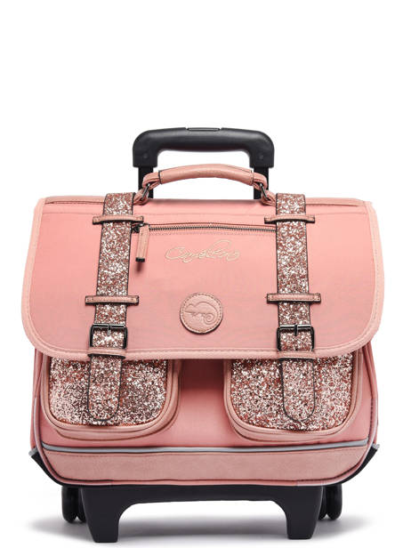 Wheeled Schoolbag For Kids 2 Compartments Cameleon Pink vintage fantasy CR38